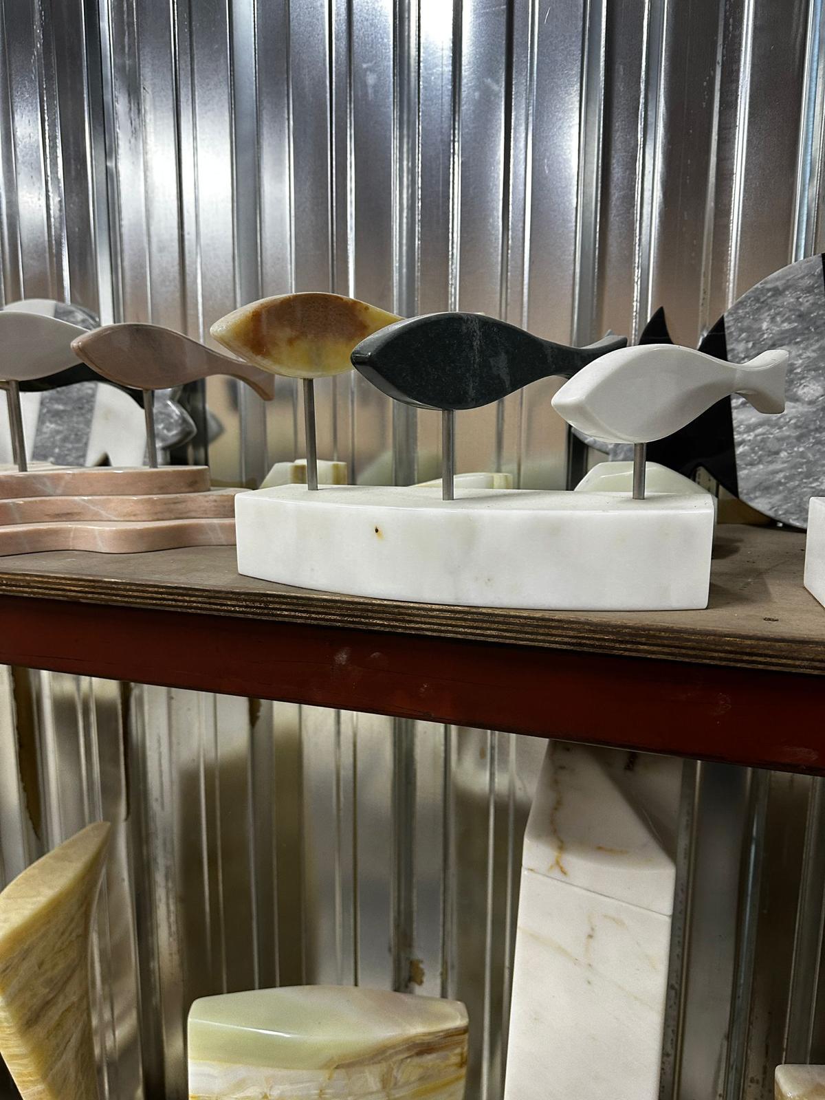 Marble stone figures